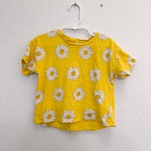 Zara Yellow Daisy Top